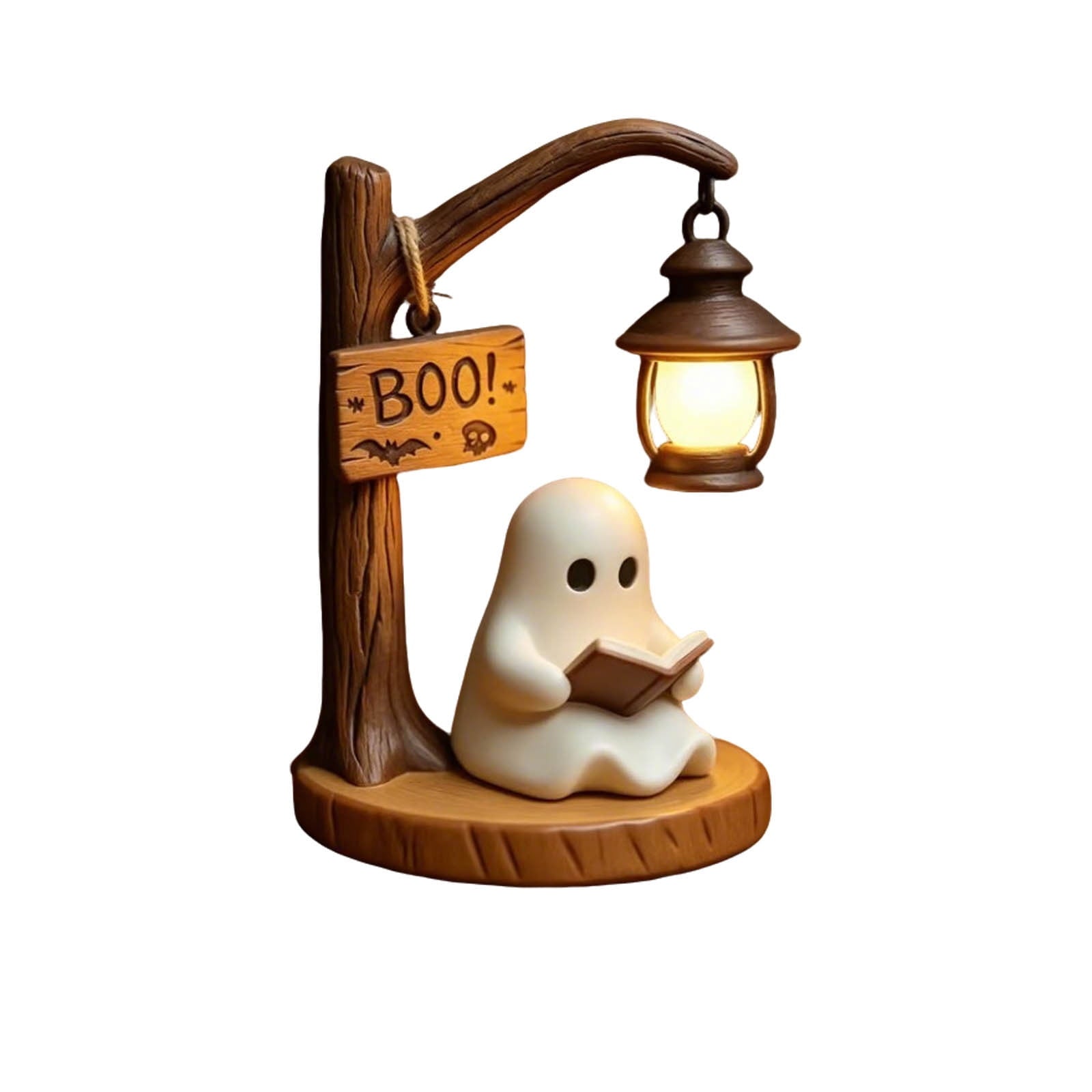 Ghost Night Light Halloween Decorations Bedside Night Light with Tap Control, Dimmable Nursery Decor Lamp, Fun Ghost Gift for K*ids, Halloween Room Decor, Ghost Lamp