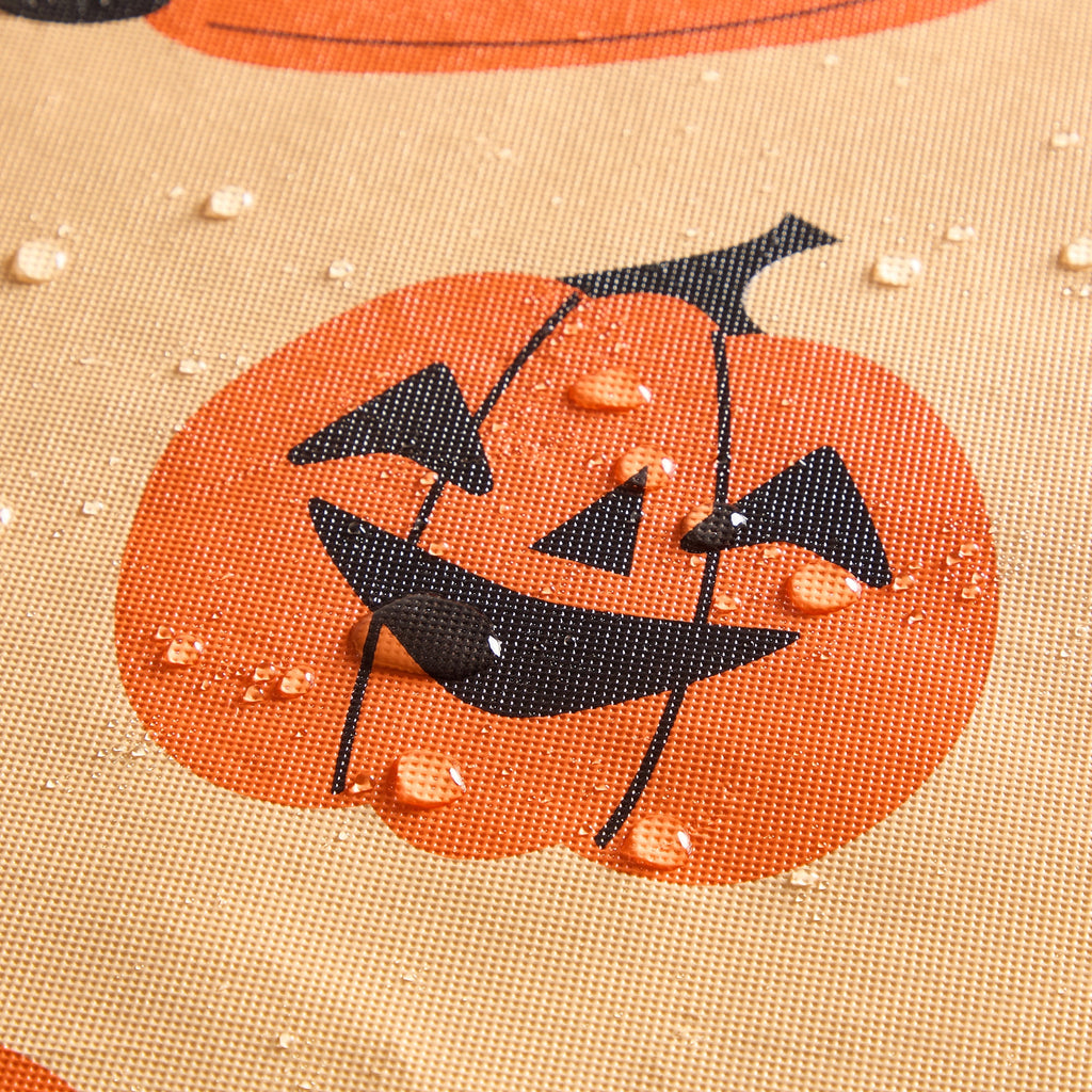 Way To Celebrate Halloween PEVA Tablecloth, Indoor & Outdoor Table 60" x 102" - Pumpkin Toss