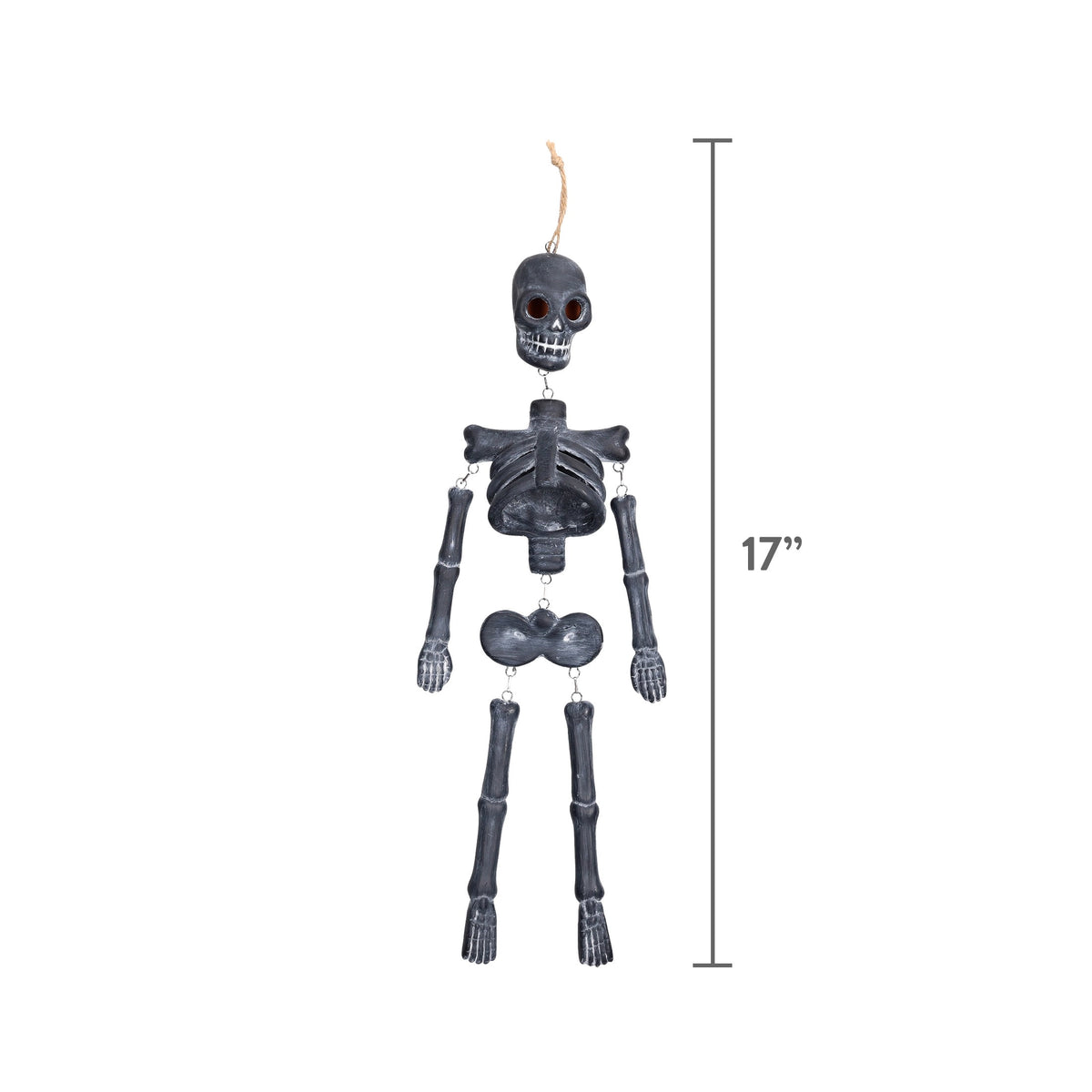 Skeleton Wall Decoration, Black, 16.7", Halloween by Way To Celebrate