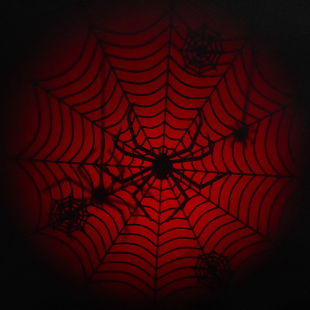 Northlight Spiderweb with Falling Spiders Halloween Outdoor Light Projector - 7"
