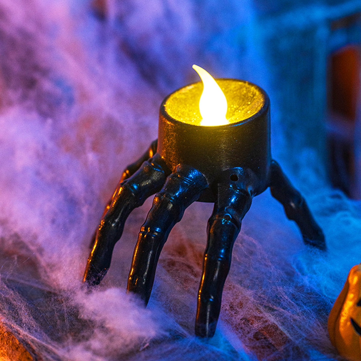 LHNFT Halloween Lantern Night Light, Vintage Oil Lamp Wall Light Outdoor, Battery Operated Hanging Lantern for Party Decor, Halloween Decorations Outdoor