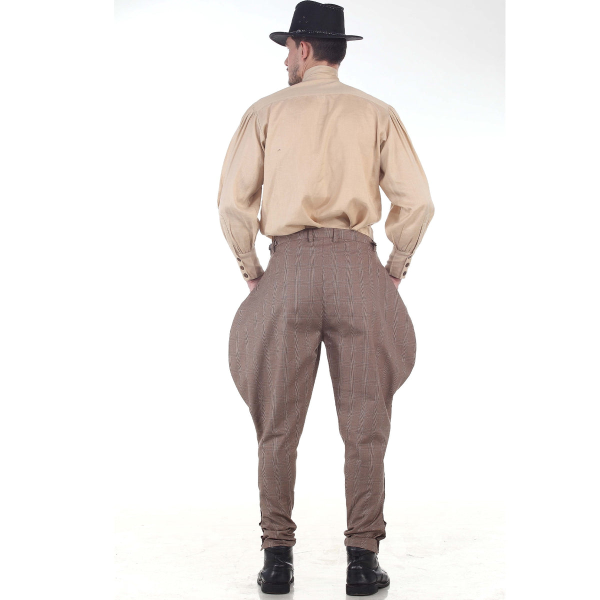 ThePirateDressing Men's Steampunk Victorian Cosplay Archibald Jodhpur Pants - Renaissance & Gothic Costume Trousers