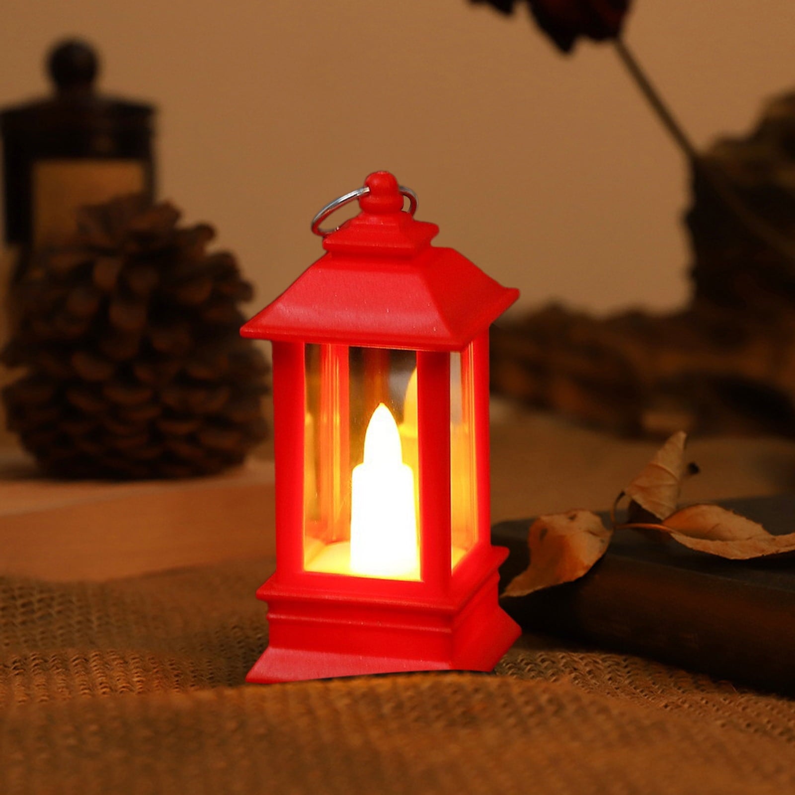 Vintage Lantern Decorative LED Flameless Candle, Hanging Lantern Portable Led Lantern for Indoor Outdoor Garden Yard Home Decor