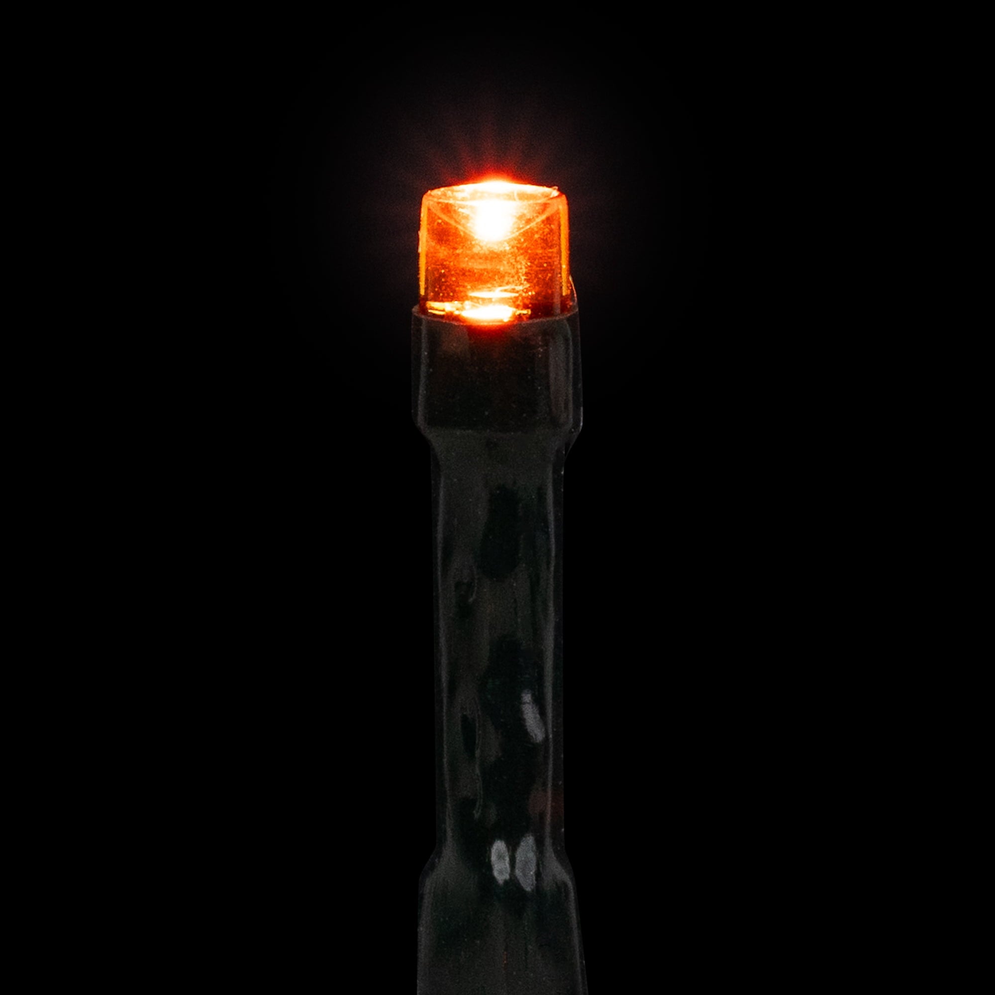 Northlight LED Wide Angle Halloween Lights - Orange - 10' Black Wire - 20ct