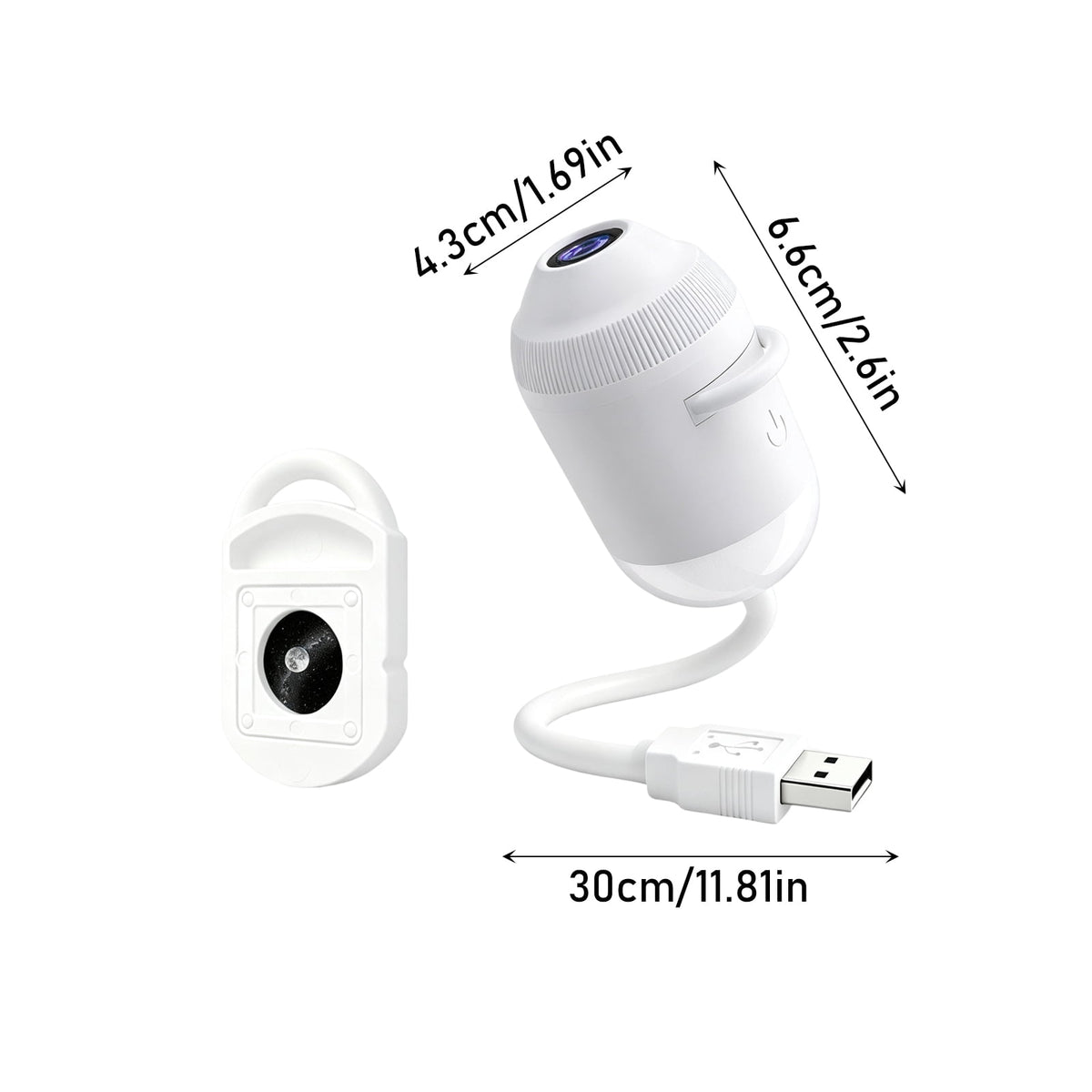 2026 NEW HD Smart Dynamic 5D Holographic Night Light Projector, 2-in-1 Galaxy Star & Ocean Ceiling Projector with 1 HD Films, 360° Flexible USB Powered Ambient Light for Bedroom & Room Decor