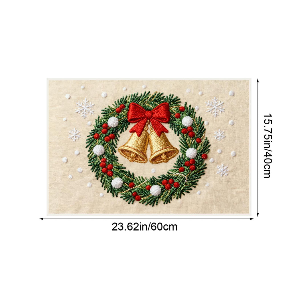 Tupukom Gifts Under 5 Dollars Christmas Doormat With Non Slip Indoor Christmas Welcome Mat with Absorbent & Dirt-Trapping, Outdoor Christmas Tree Door Mat Front Porch Decor 16" x 24" Inch