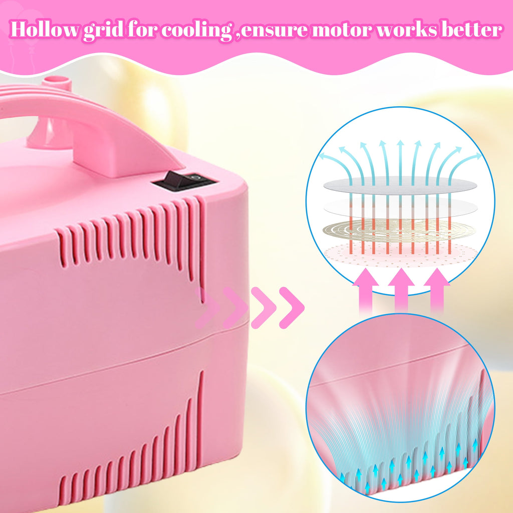 Electric Balloon Pump, Portable Dual Nozzle Blower Air Balloon Pump & Inflator for All Balloons Party Wedding Decoration