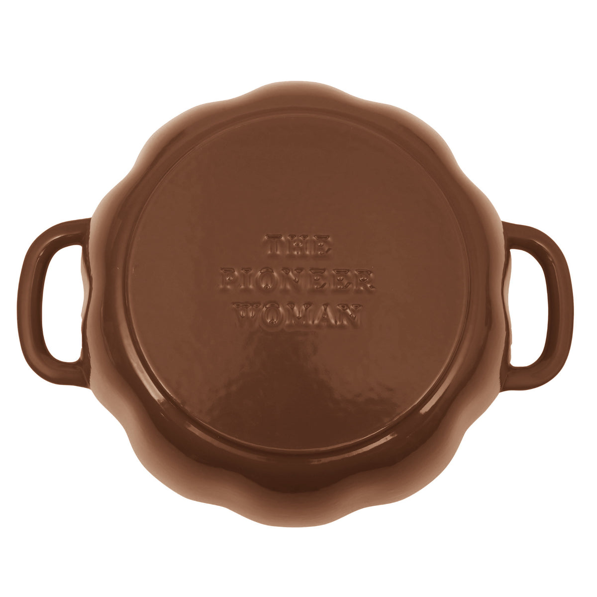 The Pioneer Woman 3.5-Quart Pumpkin Enameled Cast Iron Dutch Oven, Linen