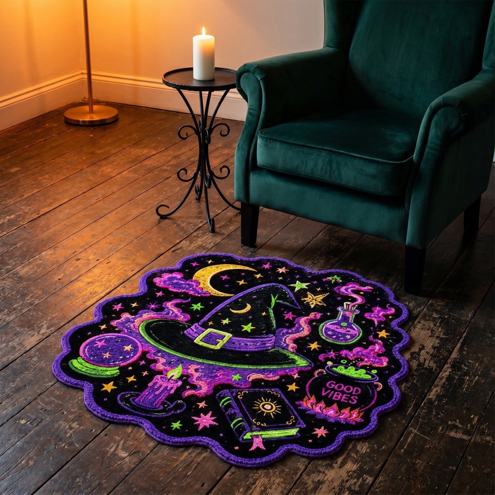 Halloween Rug 15.7"x23.6", Halloween Front Door Mat Outdoor Indoor Entryway Rug Welcome Floor Mat for Front Porch Patio Home Entrance Decor