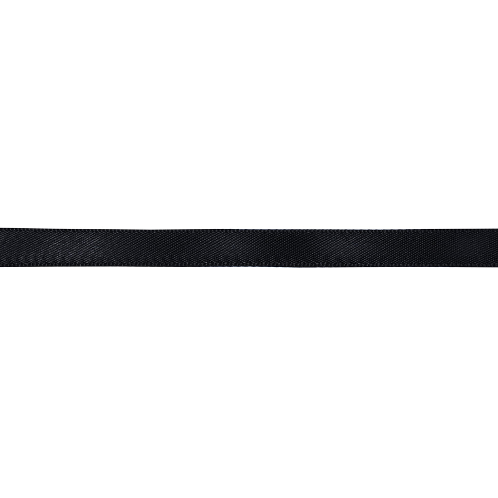 Gwen Studios 3/8" Black Satin Ribbon, 7 Yards