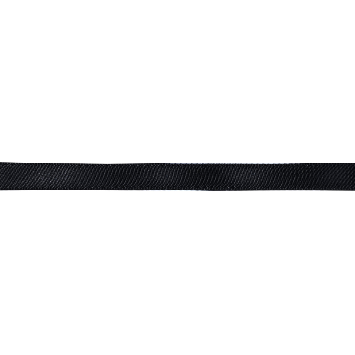 Gwen Studios 3/8" Black Satin Ribbon, 7 Yards