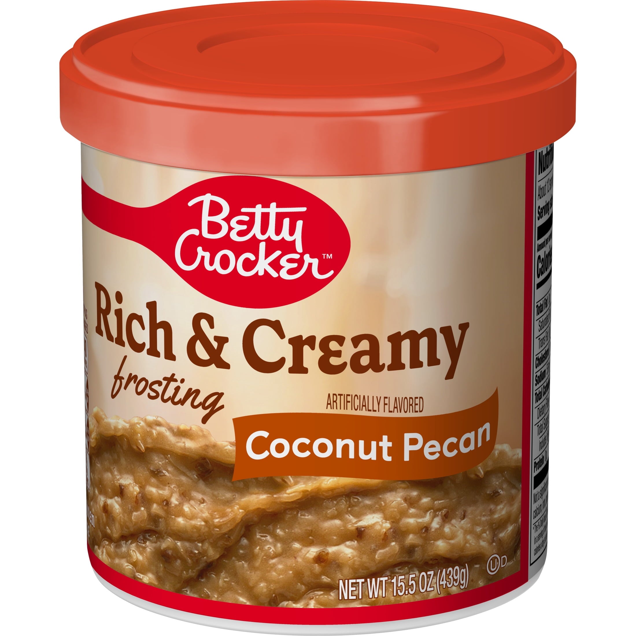 Betty Crocker Rich and Creamy Coconut Pecan Frosting, Gluten Free, 15.5 oz