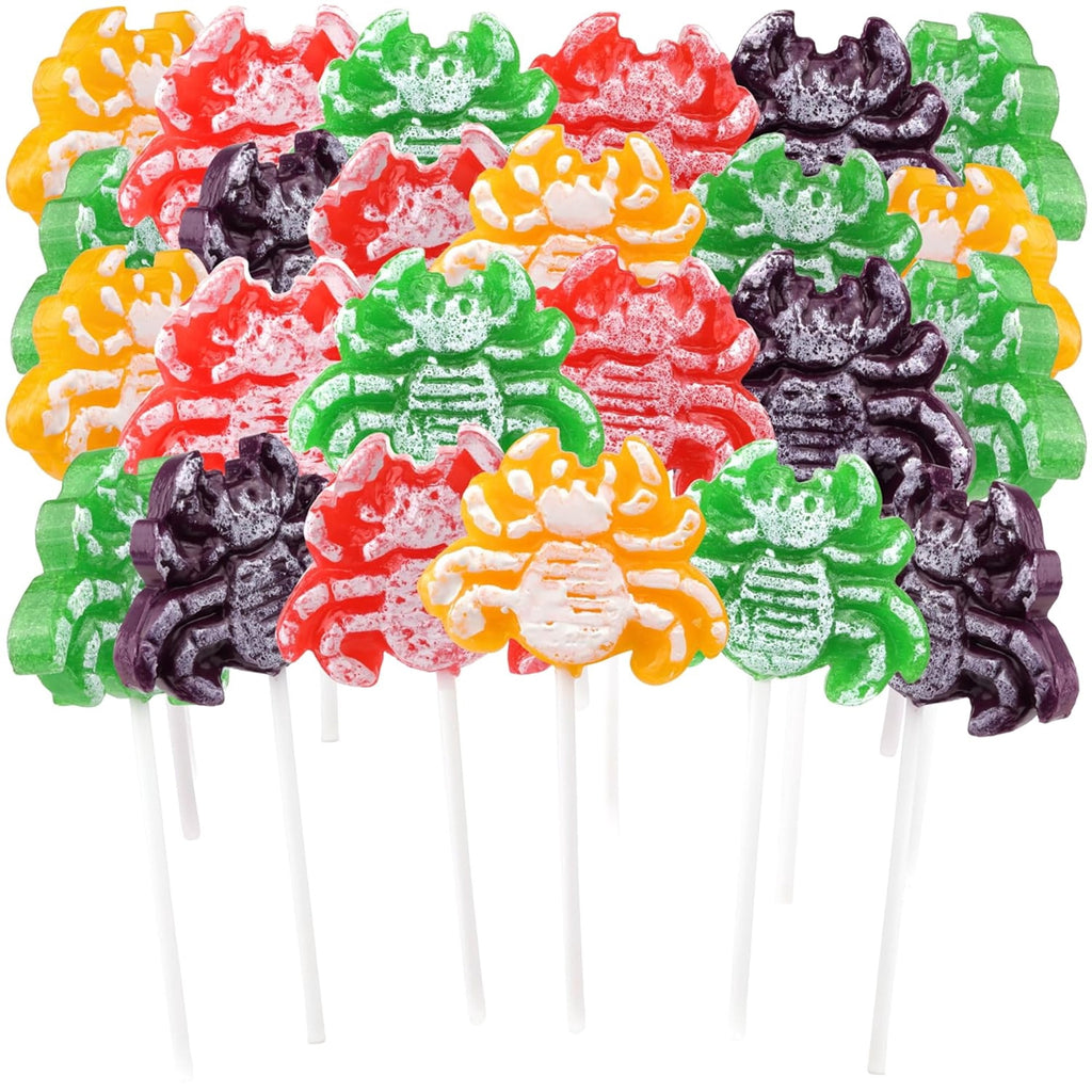 Spider Tattoo Lollipops, Halloween Candy, 24 Count, 10.16 Ounce Box