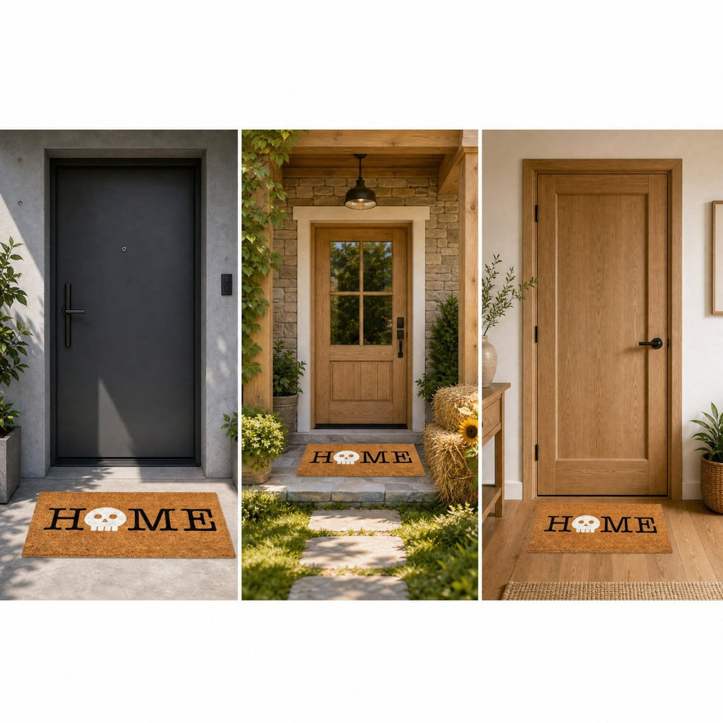 Halloween Dachshund Door Mat, 30"×18" Non-Slip Pumpkin Dachshund Floor Rug, Mat for Home Porch Fall Decor & Pet Lover Housewarming Gift