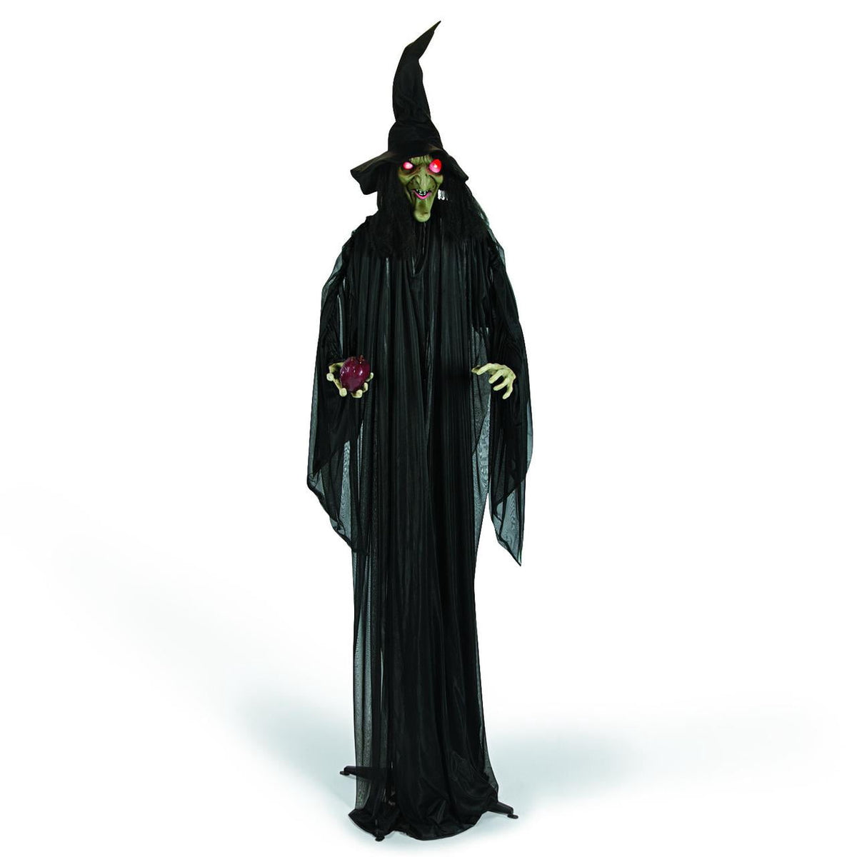 Standing Witch With Red Apple - Home Decor - 1 Piece