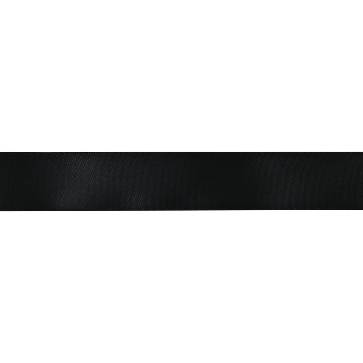 Gwen Studios 7/8" Black Satin Ribbon, 7 Yards