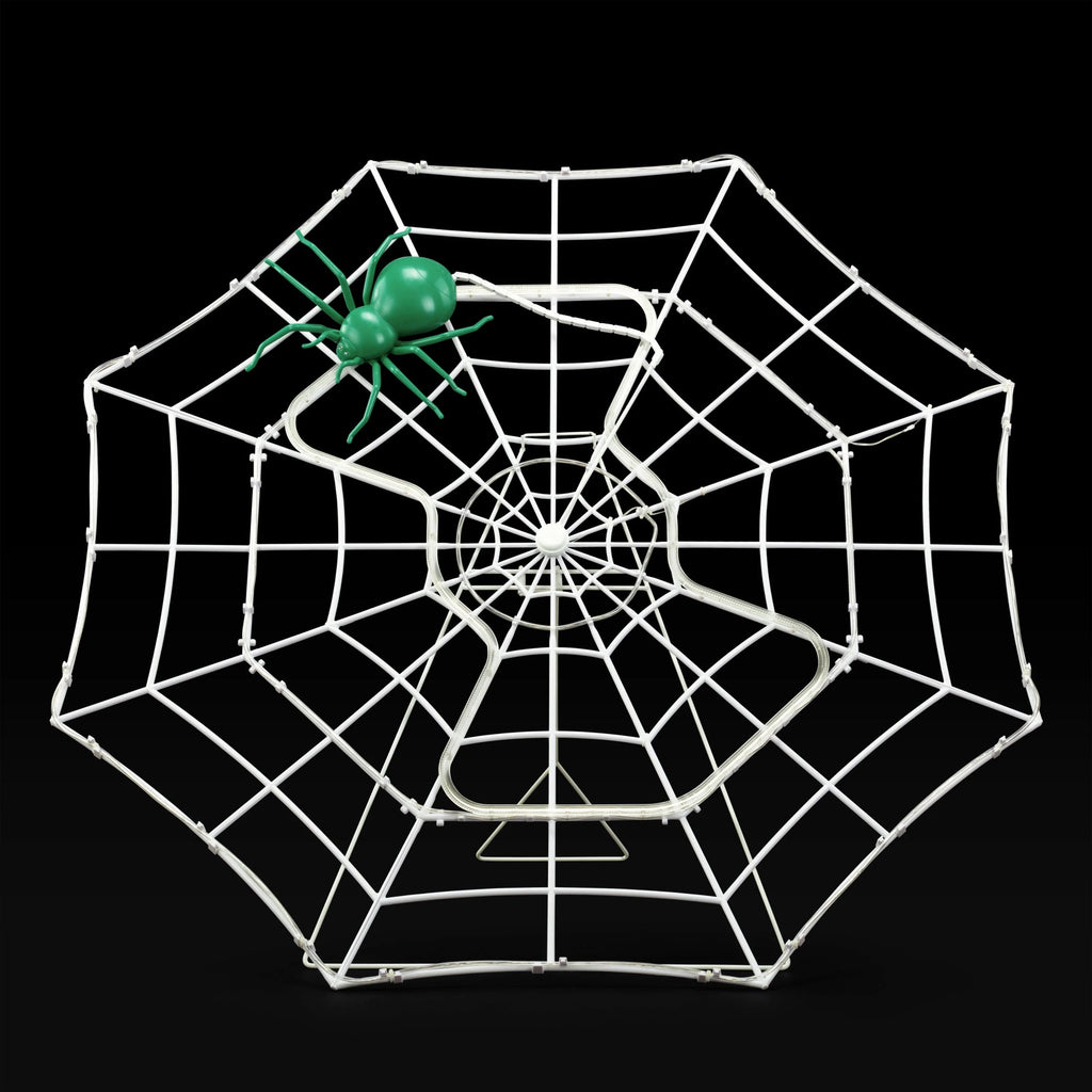 Mr. Halloween 4 ft. Outdoor Animated Spider Web - Purple Web