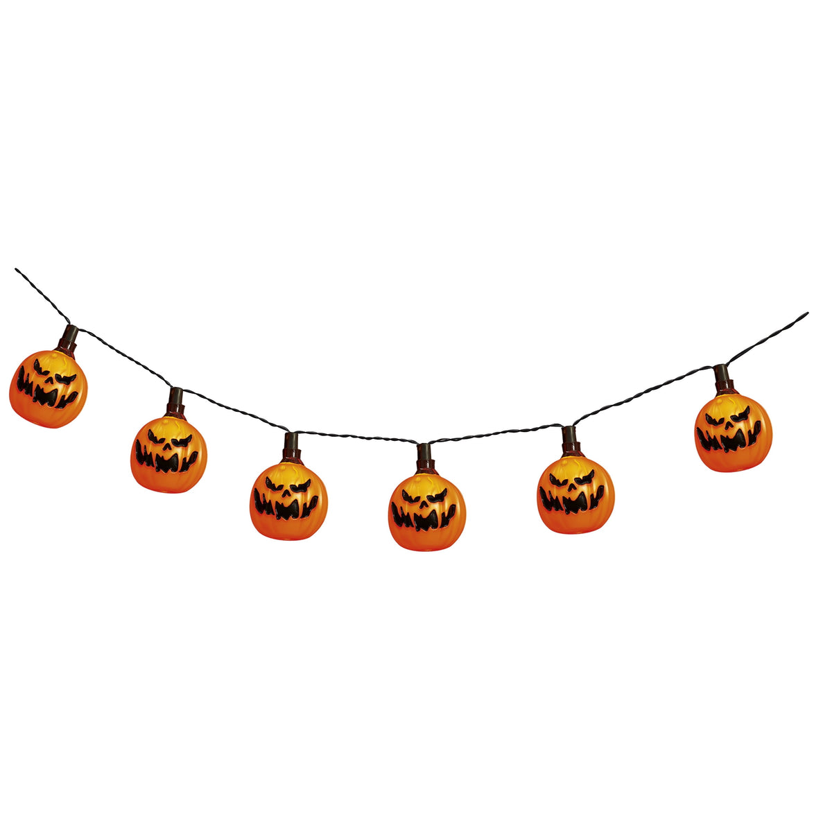 Indoor/Outdoor 10-Count LED Ghost String Lights, Warm White, 6.5', Halloween by Way To Celebrate
