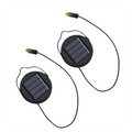 2Pack 600Mah Solar Lights Replacement Top for Outdoor Lantern Lights Waterproof for Garden, Yard,DIY Birthday Gifts,2Pack * 600Mah Solar Lights Replacement Top,Black