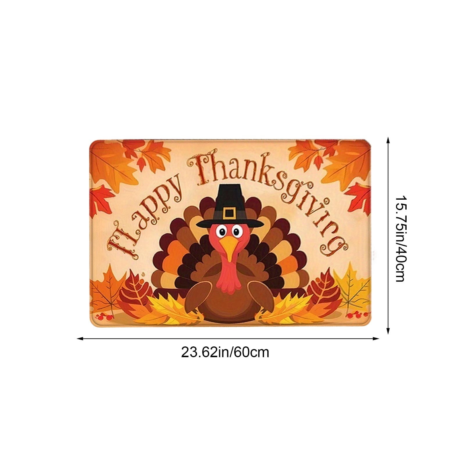 Autumn Door Mat for Entryway, 16x24 Inch, Fall-Themed Floor Doormat for Home Decor, Non-Slip Rug Mat for Living Room, Kitchen, Bedroom, Gifts for Fall Lovers (E)