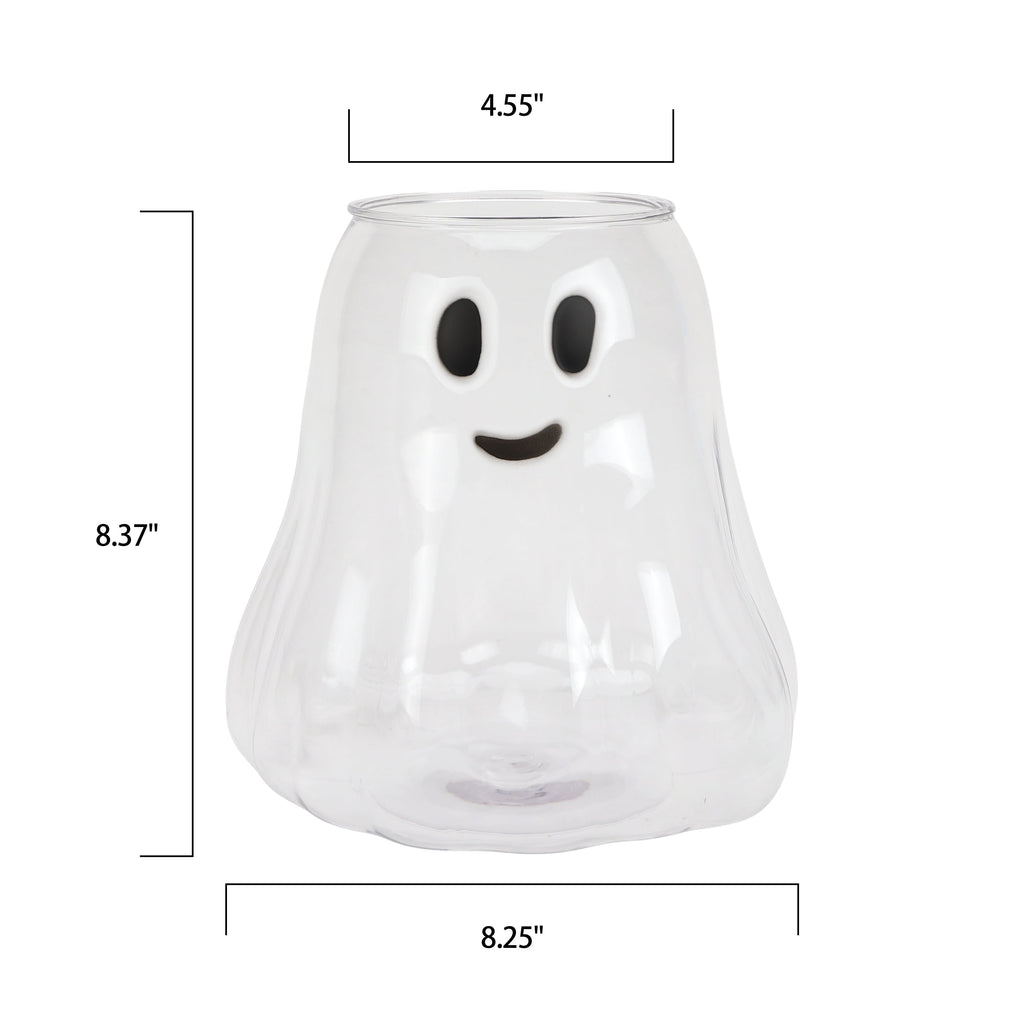Way to Celebrate Halloween Clear Iridescent Acrylic Ghost Bucket, 4.5 qt