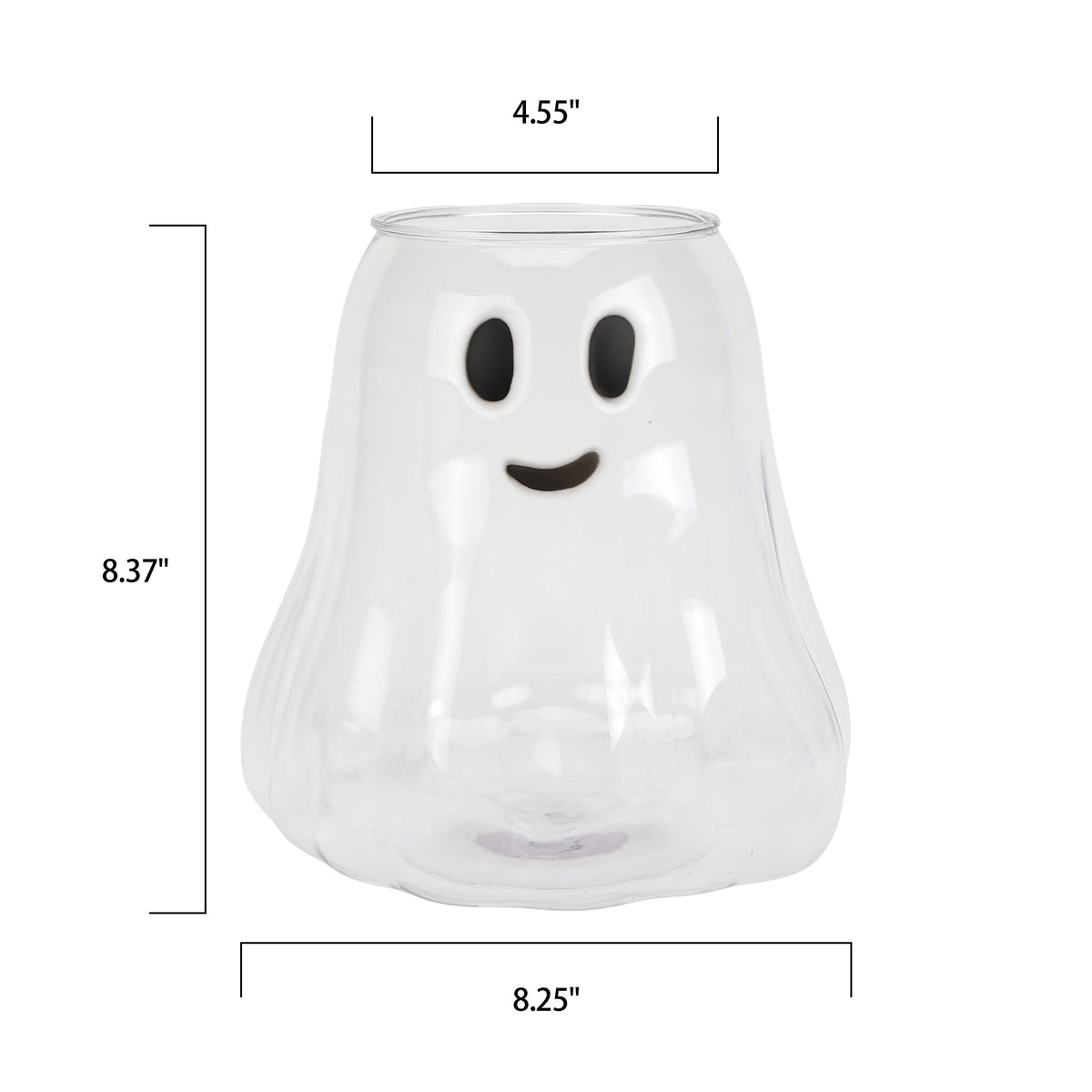Way to Celebrate Halloween Clear Iridescent Acrylic Ghost Bucket, 4.5 qt