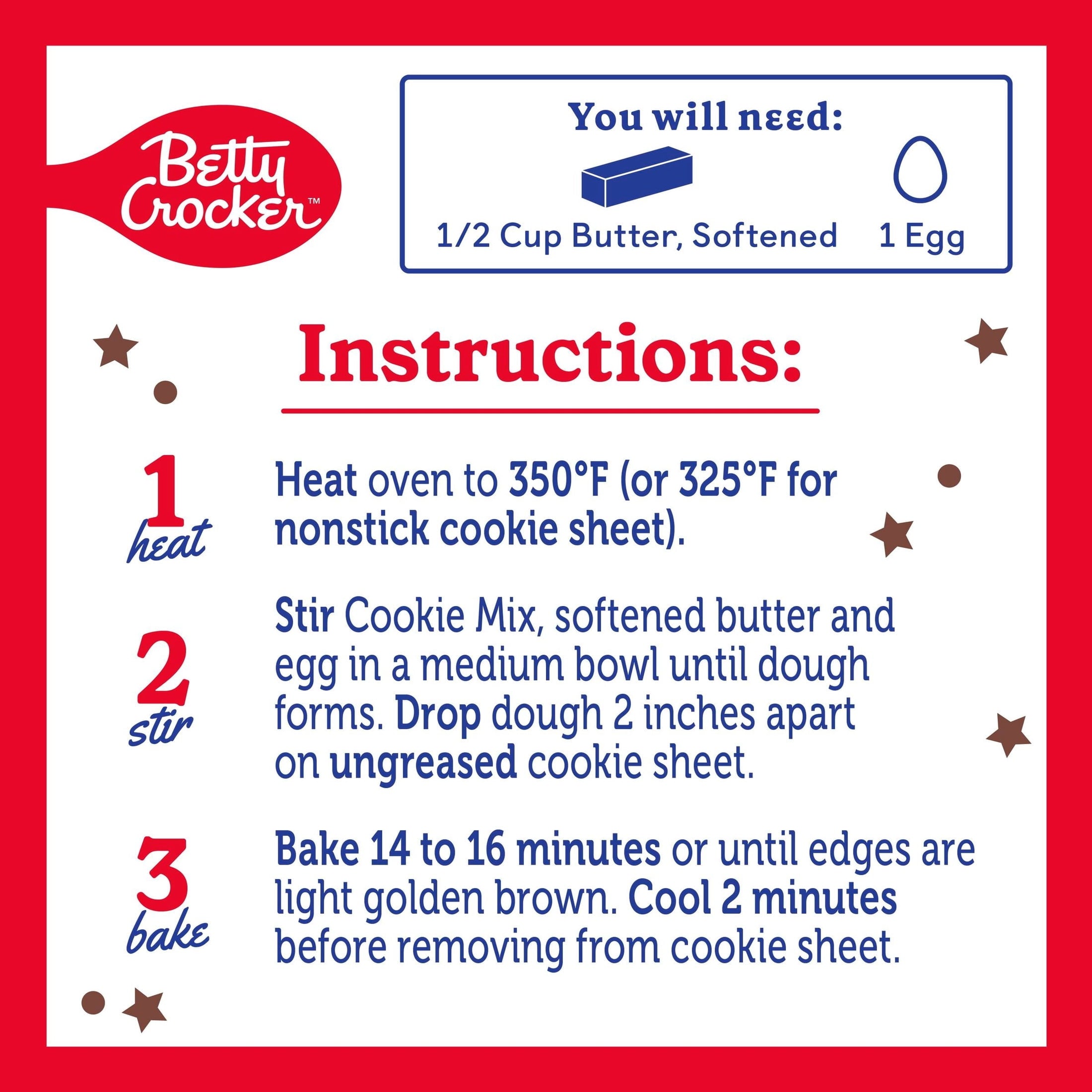 Betty Crocker Limited Edition Caramel Apple Cookies, Cookie Mix, 16.6 oz