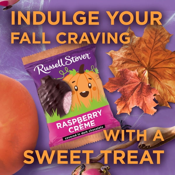 RUSSELL STOVER Halloween Dark Chocolate Coconut Crème Pumpkin, 1.3 oz. (Pack of 18)