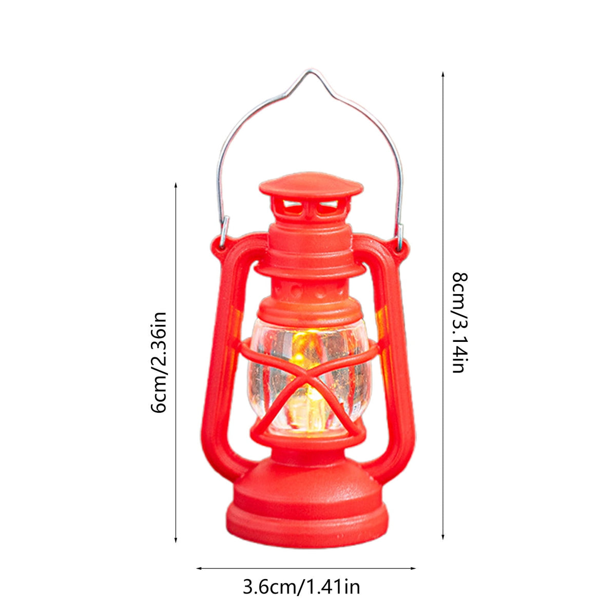 Djiypn Mini Lanterns 2Pack LED Small Lanterns Decorative Indoor Outdoor Hanging Lantern Decorative Candle Light Farmhouse Decor for Weddings Western Camping Party Halloween Christmas Decorations