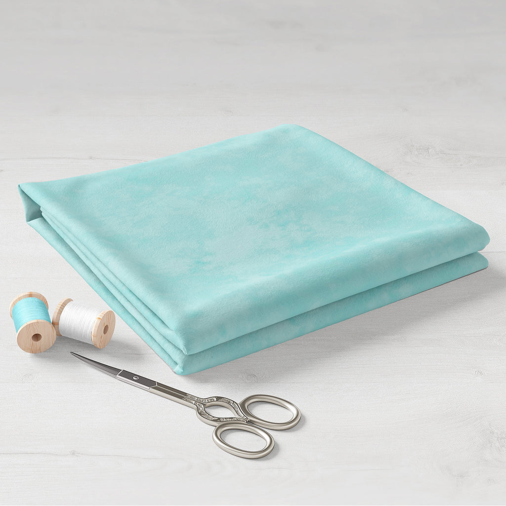 Fat Quarter 100% Cotton Textured, Aqua, 18"x 21" for Quilting & Sewing, 1 Each