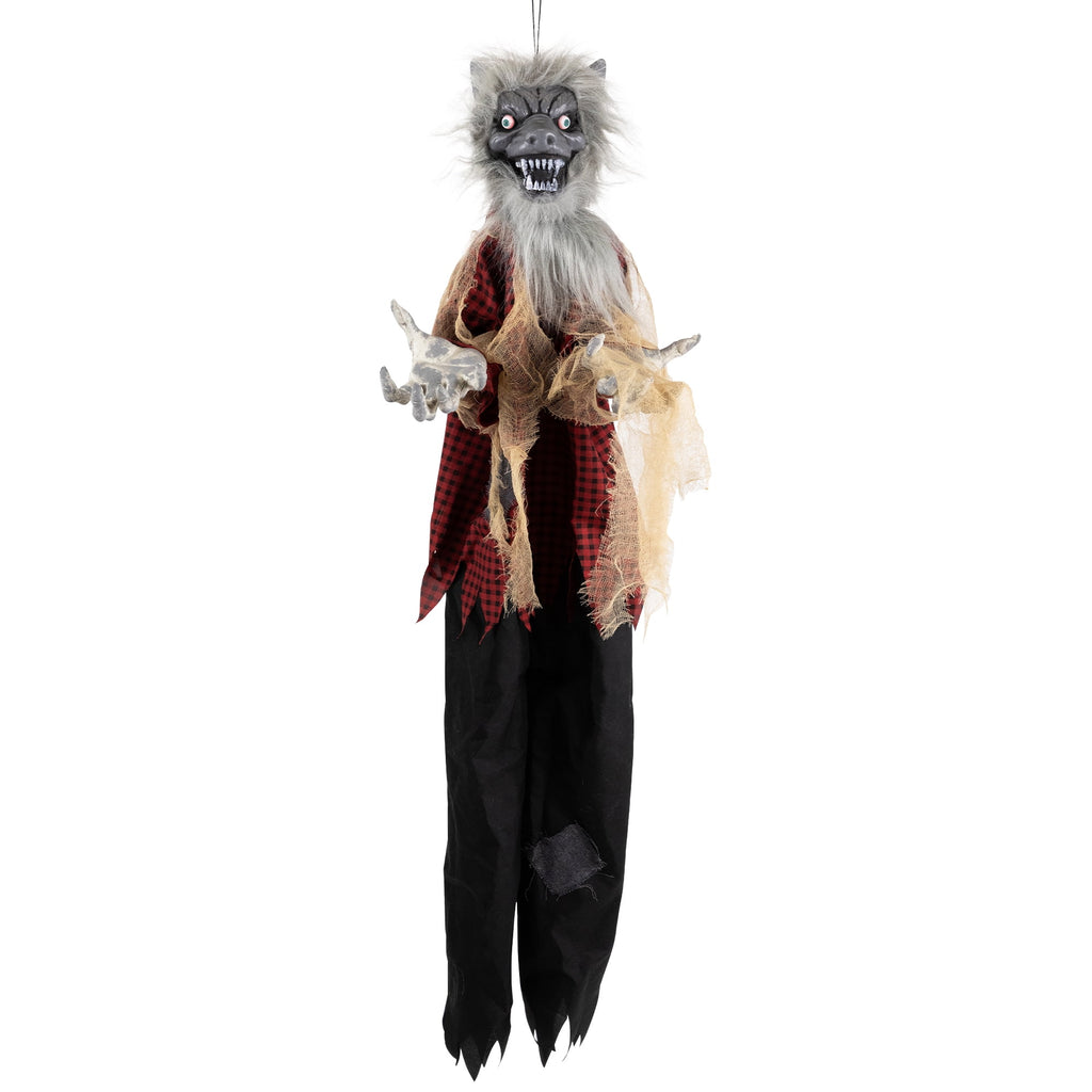 Northlight Animated Motion Activated Werewolf Halloween Decoration - 4'