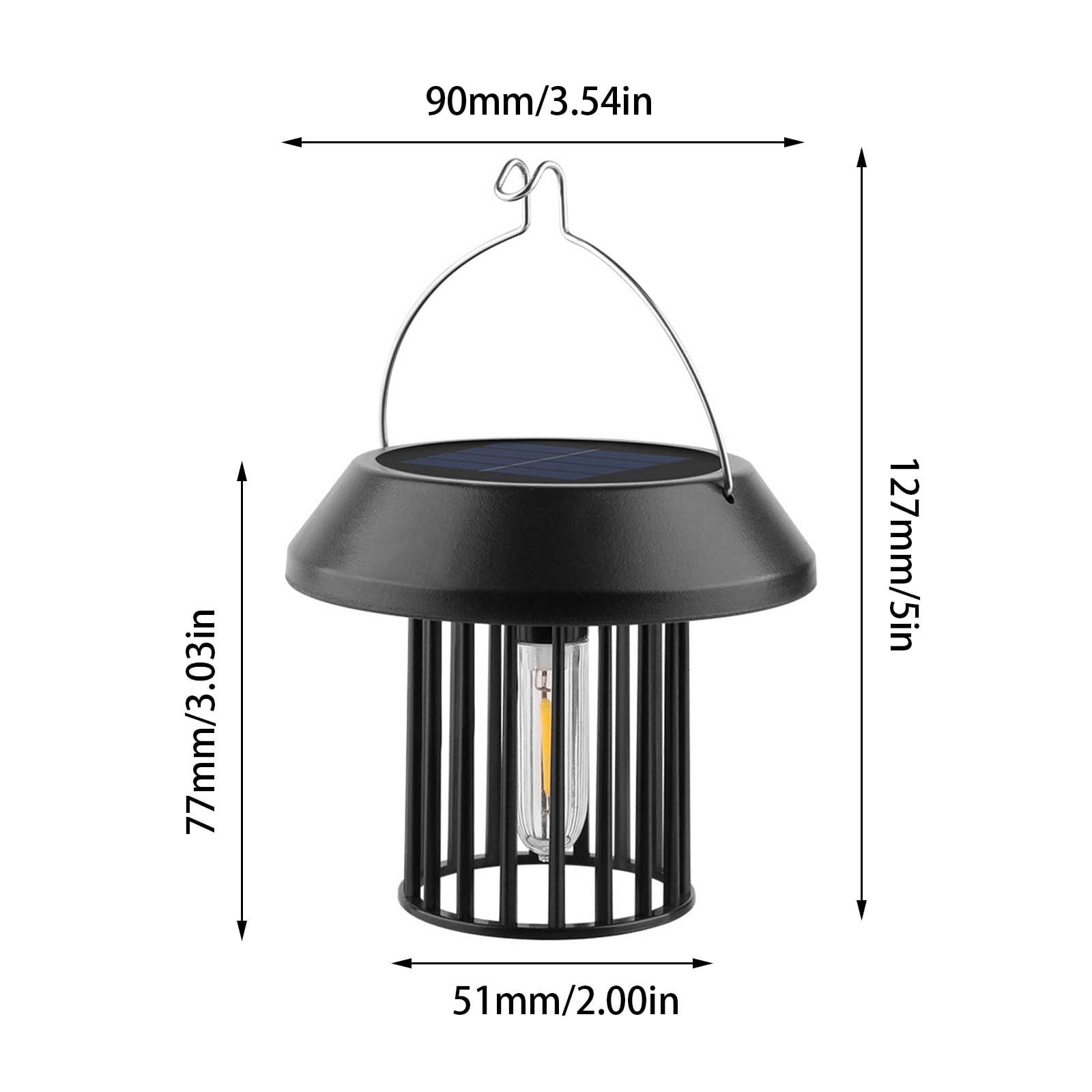Qocolhg Solar Lanterns Outdoor Waterproof Solar Powered Hanging Lanterns Outdoor Lights Garden Patio Yard Decorative Lights Camping Solar Lanterns for Patio Yard Porch, Clearance