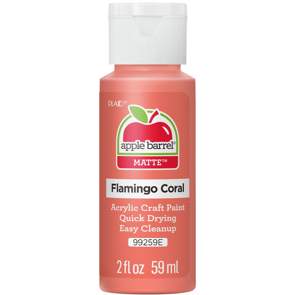 Apple Barrel Acrylic Craft Paint, Matte Finish, Snow White, 2 fl oz