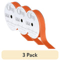 (3 pack) Offray Ribbon, Torrid Orange 5/8 inch Grosgrain Polyester Ribbon for Sewing, Crafts, and Gifting, 9 feet, 1 Each