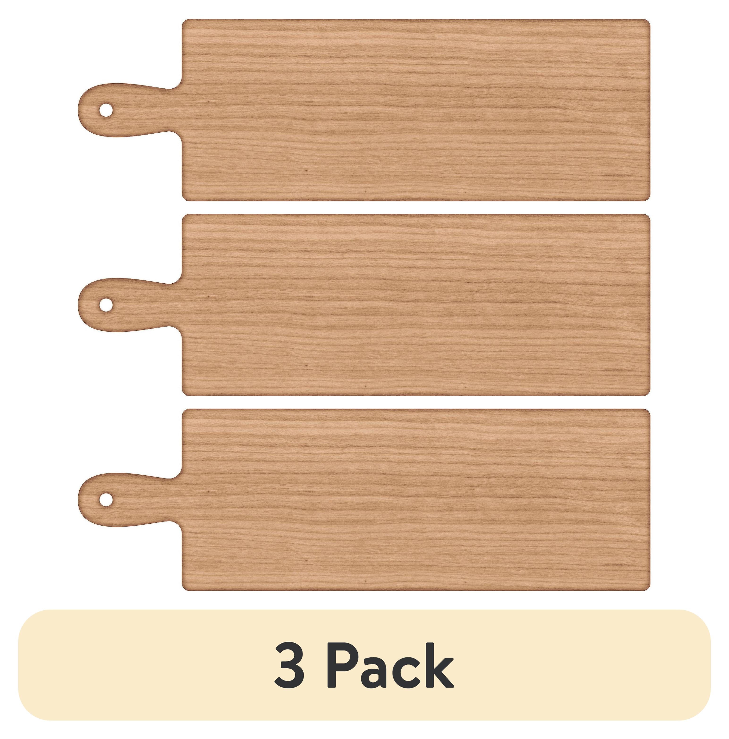 Plaid Wood Surfaces Pine Charcuterie Board, 18" x 7"