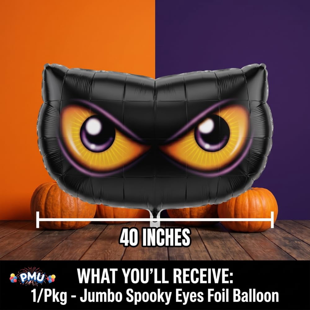 PMU Halloween Flying Ghost 24 Inch Mylar-Foil Balloon (10/pkg) Pkg/1