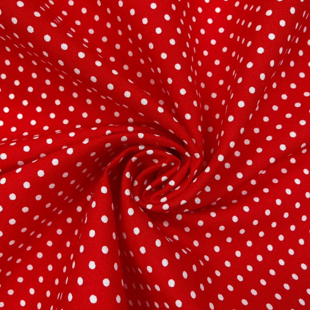 Waverly Inspirations 1 Yard Cut 100% Cotton Medium Dot Print Fabric, Poppy Red, 44" Wide for Quilting & Sewing