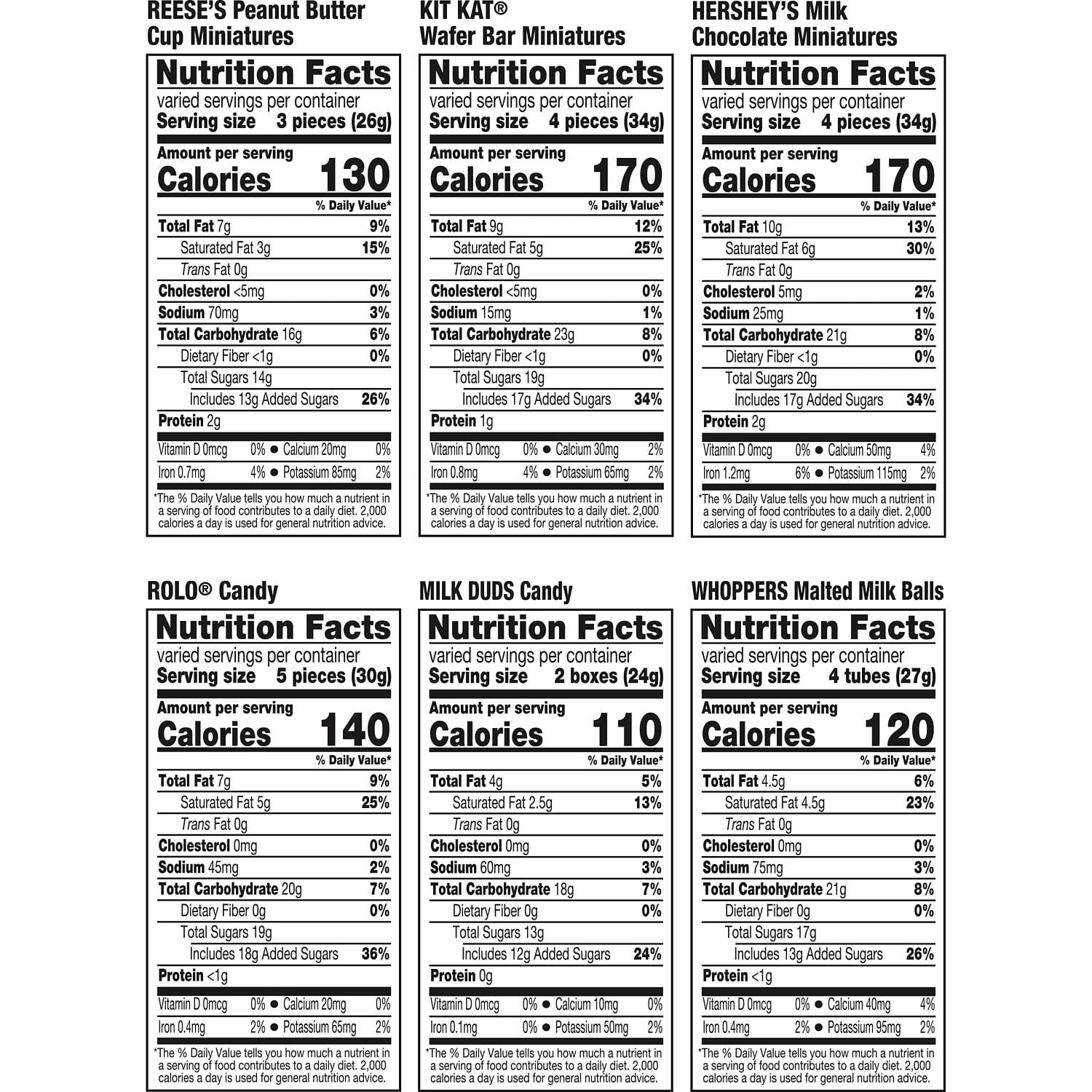 Hershey Assorted, Halloween Candy Bulk Variety Bag, 51.03 oz (165 Pieces)