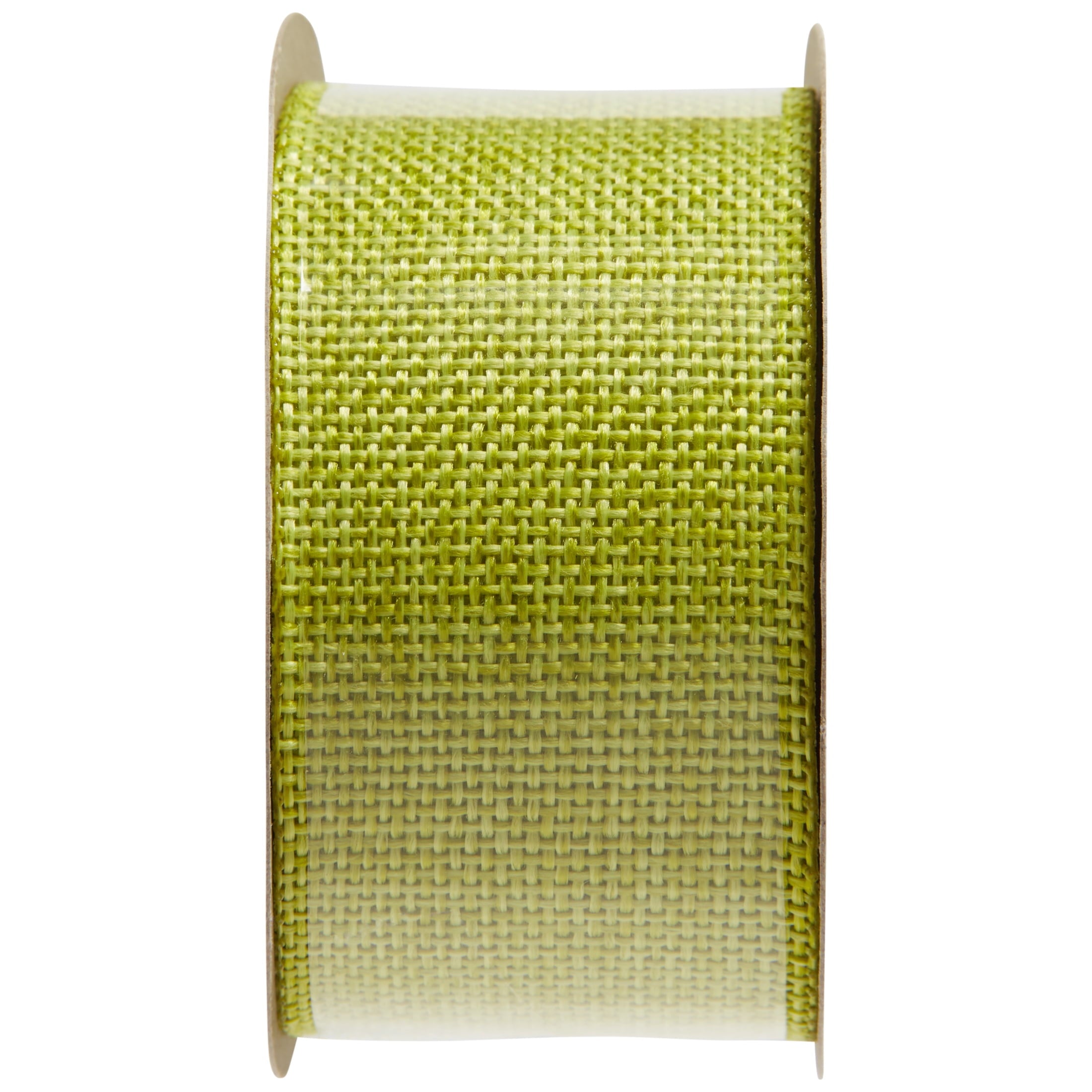 Offray Ribbon, Torrid Orange 1 1/2 inch Woven Burlap Woven Ribbon, 9 feet