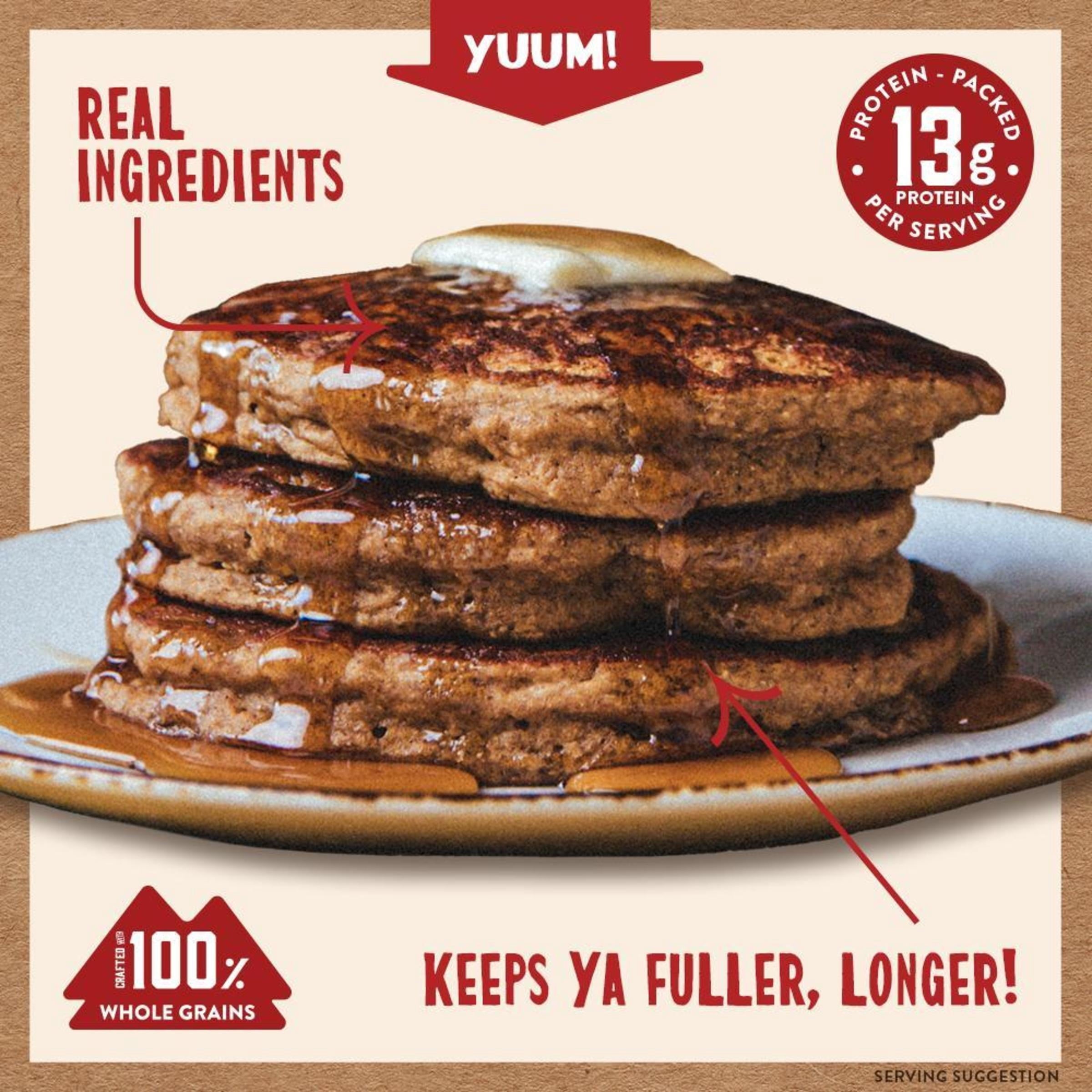 Kodiak Protein-Packed Power Cakes Pumpkin Pancake and Waffle Mix, 18 oz Box