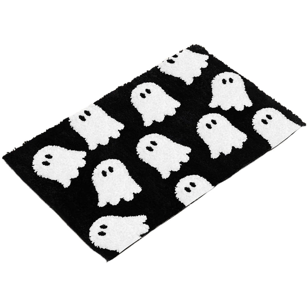 WWC Halloween Door Mat, 32x20 inch Halloween Decor Thick Non Slip Ghost doormat, Entryway Rug for Fall Party Indoor Outdoor Front Porch