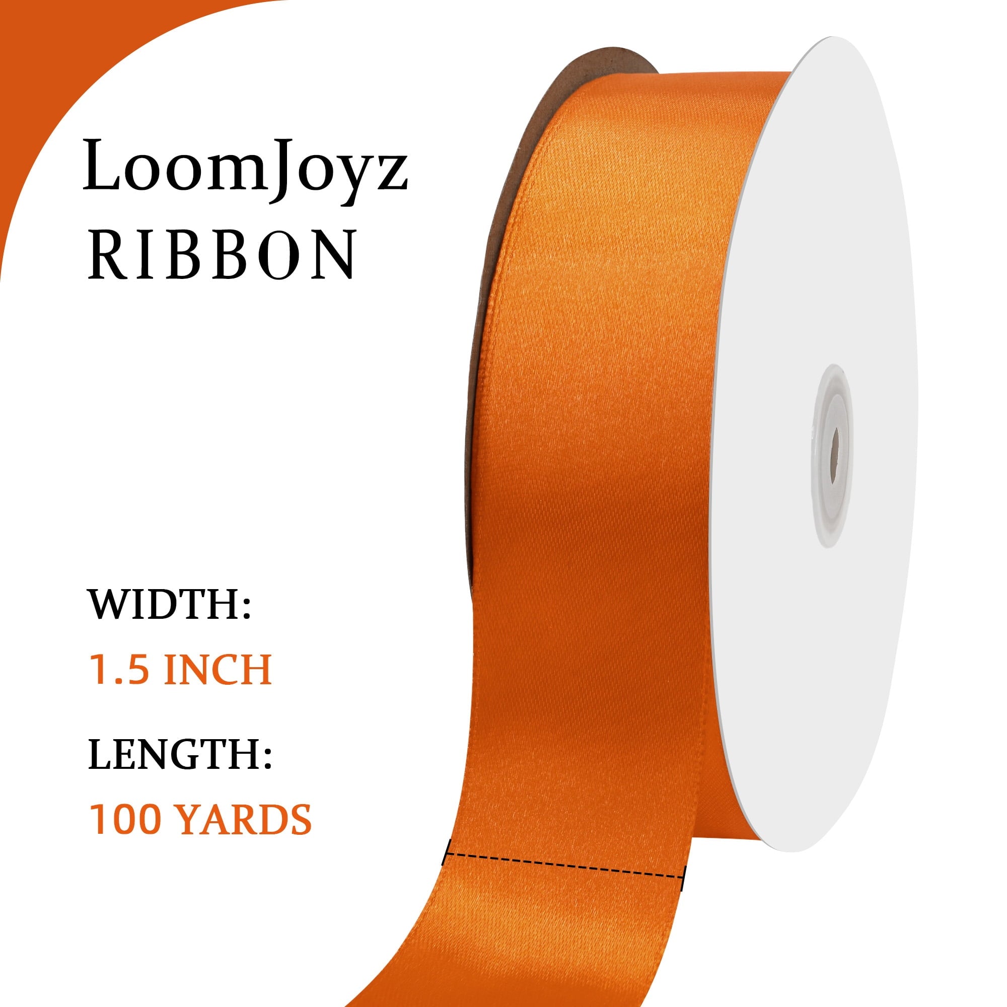 THEGLY 1.5 inch x 100 Yard Red Satin Ribbon Perfect for Gift Wrapping, Crafts, Christmas, Hair Styling, Invitation Decor & More
