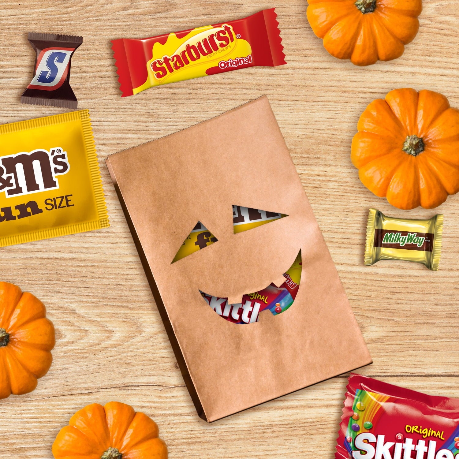 M&M's, Skittles & More Fun Size Halloween Candy Variety Pack - 195 Ct Bulk Bag