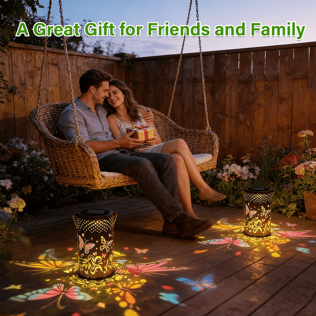 Colorful Solar Lanterns IP65 Outdoor Waterproof, Mother's Day Gifts for Women Mom Grandma - LED Colorful Sunflower Solar Lights Metal Hanging Lantern for Patio Yard Porch