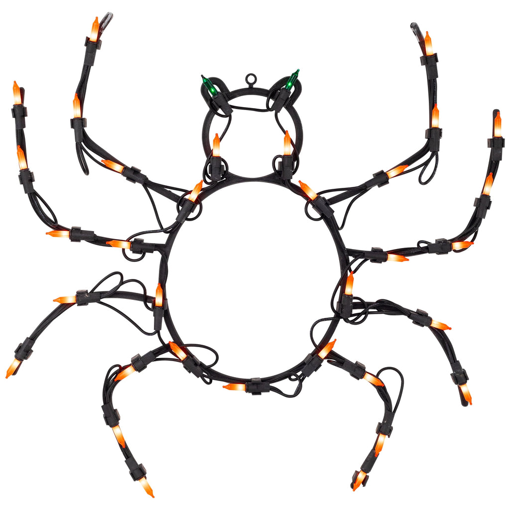 Northlight Lighted Spider Halloween Window Decoration - 14"