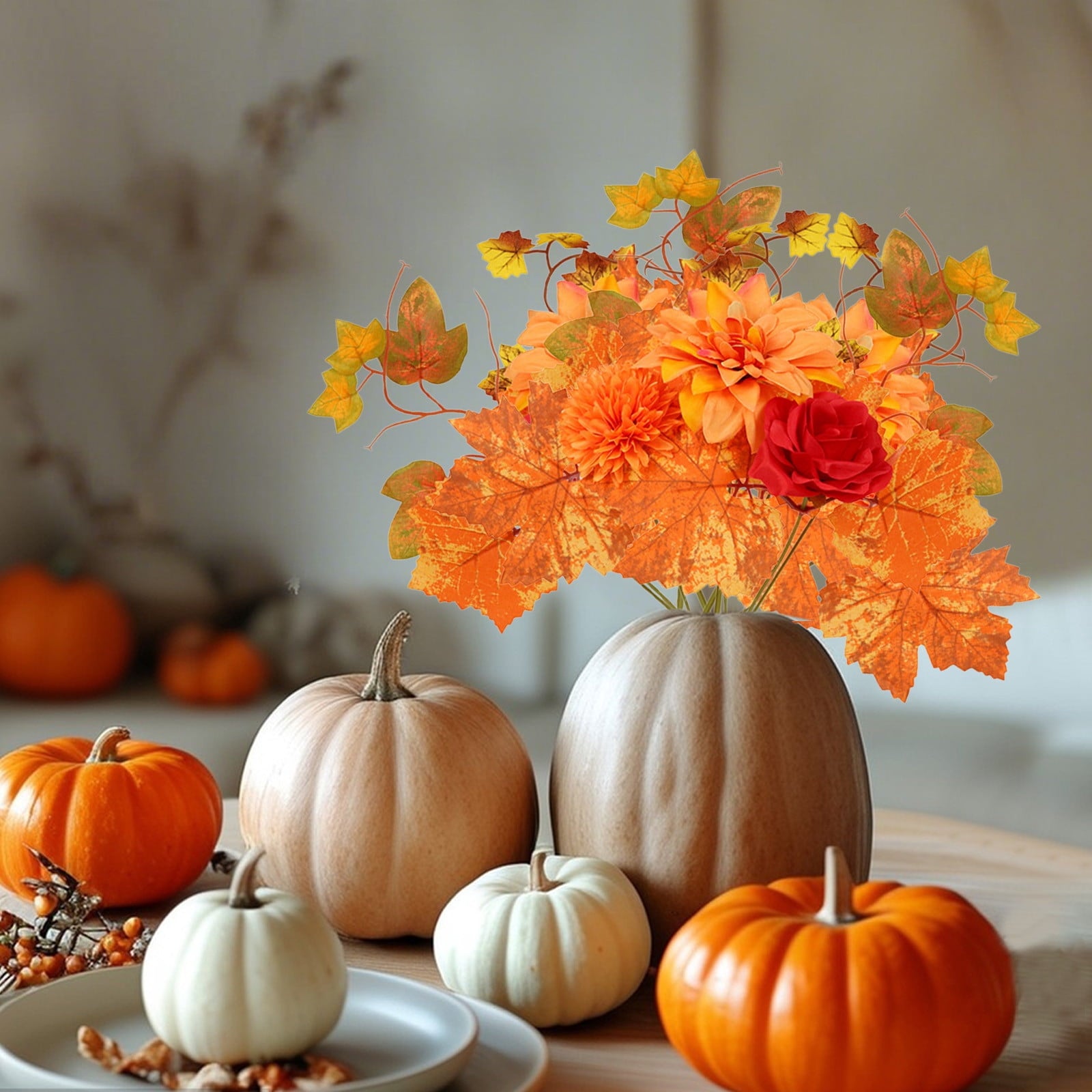 Black Halloween Mini LED Lantern Table Centerpiece 5.1 Inch for Indoor Decor, 2 Inch, 5 cm