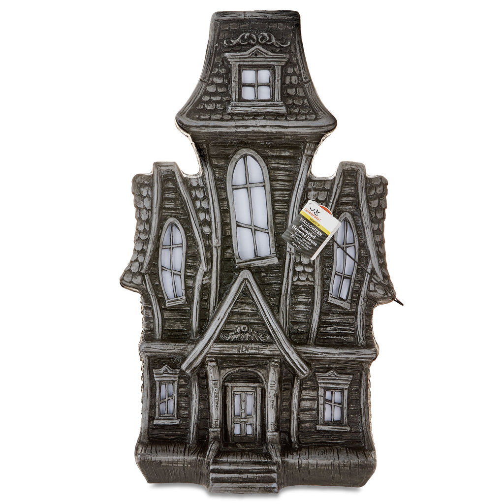 Animated Haunted House 24" Plastic Indoor Halloween Decoration, by Way To Celebrate