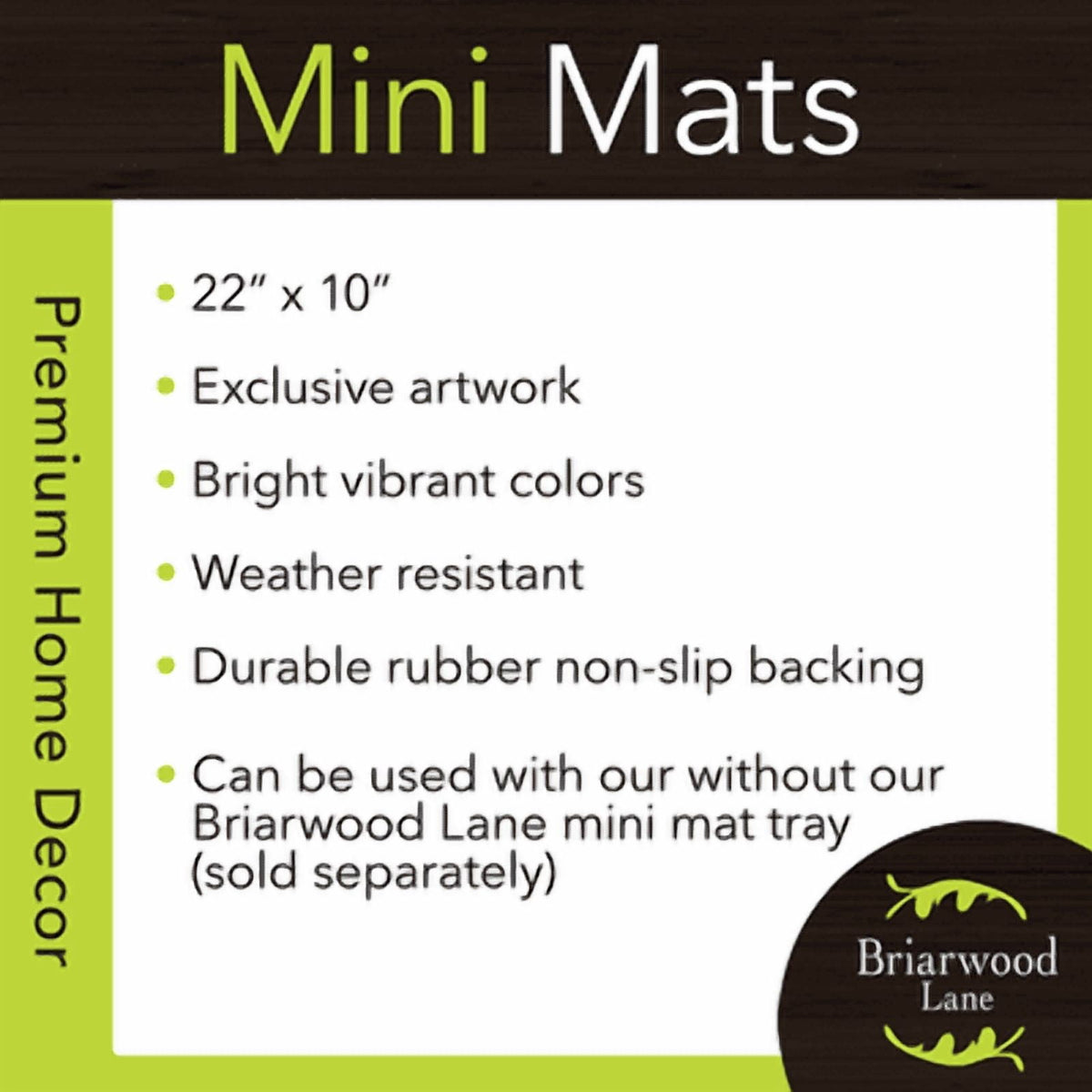Briarwood Lane Halloween Patterned Jack O Lanterns Mini Mat 22x10 Indoor Outdoor For Halloween Doormat