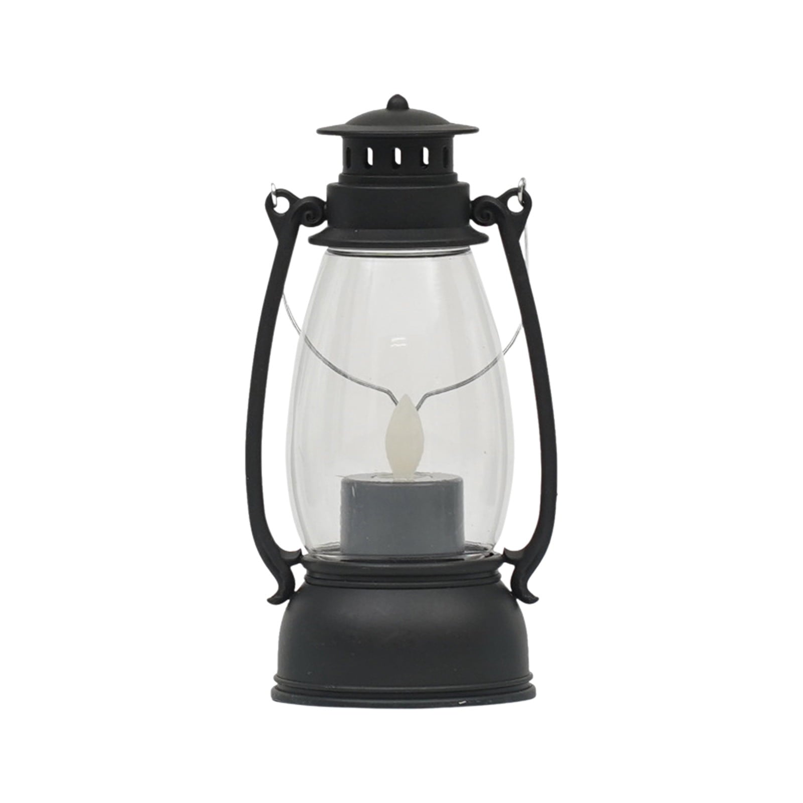 Diceymbol Vintage LED Candle Lantern Battery Operated Flickering Flame Light with Handle for Indoor/Outdoor, Old-Fashioned Colt Lamp Halloween Christmas Home Decor