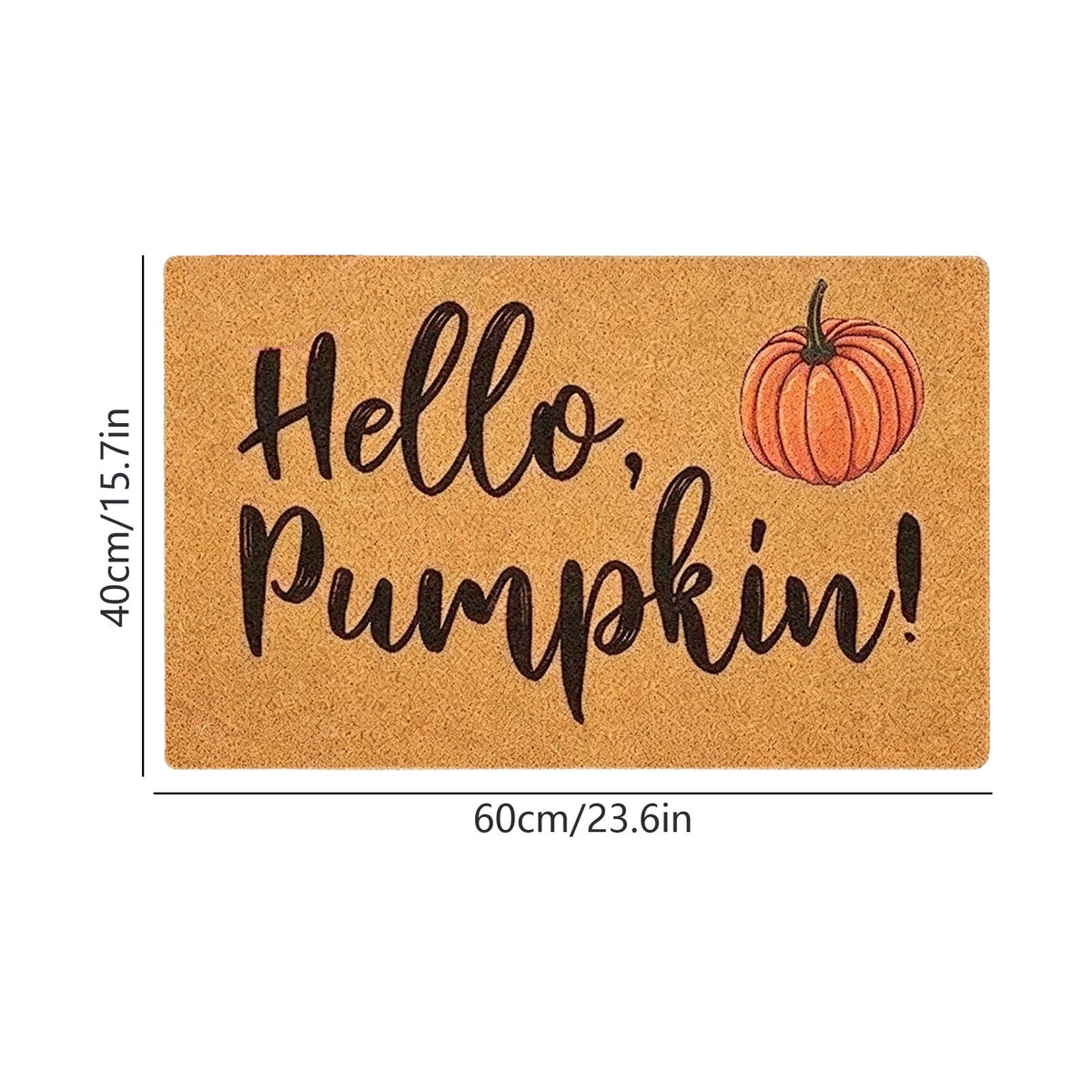 WWC Halloween Door Mat, 32x20 inch Halloween Decor Thick Non Slip Ghost doormat, Entryway Rug for Fall Party Indoor Outdoor Front Porch